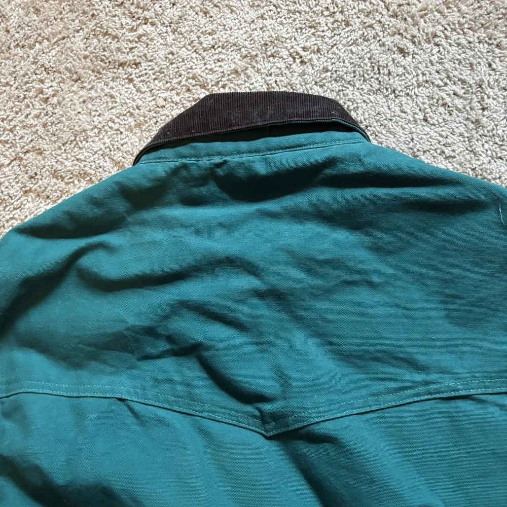 Vintage Carhartt J13 AQU Aqua Blue Santa Fe Jacket Size Large